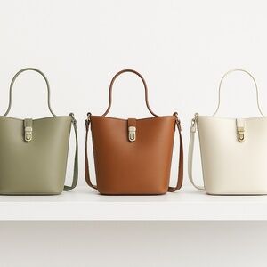 Leather hand sewn handbag